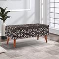 Steelside™ Flip Top Storage Bench in Black/Brown/White | 16 H x 36 W x 16 D in | Wayfair 34E6D63C5D06437BBB5B864F3462DE40