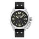 TW Steel New Canteen Mens 42mm Quartz Watch with Black Dial Black Leather Strap, and Date Calendar TW1001
