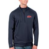 Men's Antigua Navy Ole Miss Rebels Big & Tall Generation Quarter-Zip Pullover Jacket