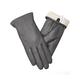 Vislivin Full-Hand Womens Touch screen Gloves Genuine Leather Gloves Warm Winter Texting Driving Glove - grey - S