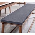 Garden Bench Cushion 2 3 Seater,no-slip Seat Pad Wooden Bench Seat Cushion Replacement Mattress for Indoor Outdoor Patio Swing (Dark grey,140 * 40cm)