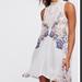 Free People Dresses | Free People Marsha Dress Lace And Floral | Color: Blue/White | Size: L