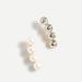 J. Crew Jewelry | J.Crew Mismatched Pearl & Crystal Climber Earrings | Color: Gold/White | Size: Os