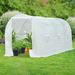 Outsunny 78.75" W x 14.8" D Greenhouse Polyethylene Film/Steel in Gray/Indigo/White | 6.56 H x 6.56 W in | Wayfair 845-073