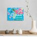 Winston Porter Lucky Jade Watering Can by Kait Roberts - Painting Print on Canvas Canvas | 11 H x 14 W x 1.25 D in | Wayfair