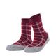 FALKE Women's Cosyshoe Checked W HP Slipper Sock, Pink (Hibiscus 8695), 7/8 UK