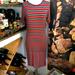 Lularoe Dresses | Lularoe Striped Julia Dress | Color: Gray/Red | Size: M