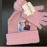 Disney Accessories | Nwt Disney Frozen Ii Toddler Girls Hat Glove Set | Color: Purple | Size: Osbb