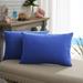 Winston Porter Alasca Knife Edge Indoor/Outdoor Throw Pillow Polyester/Polyfill/Acrylic in Blue | 14 H x 24 W x 13 D in | Wayfair WF607711SP