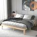 Andover Mills™ Swansea 14 Inch Height Solid Wood Platform Bed Frame w/ Slat Support Metal in Brown | 14 H x 75 W x 80 D in | Wayfair