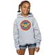 DC Comics Girls Wonder Woman Circle Logo Hoodie Sport Grey 9-11 Years