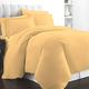 400 Thread Count Cotton King-Size-Duvet-Cover Sets Golden Yellow, 100% Long Staple Cotton Bedding-Set, Luxurious soft sateen Quilt-Covers King Size Bedding (100% Cotton King Size Duvet Cover Sets)