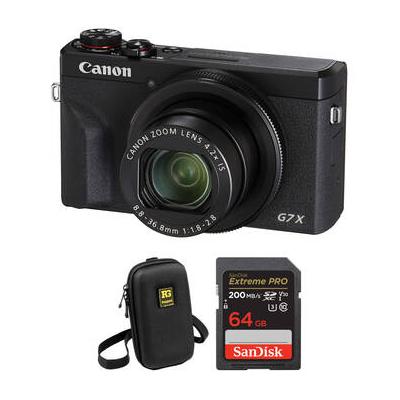Canon PowerShot G7 X Mark III Digital Camera with Accessories Kit (Black) 3637C001