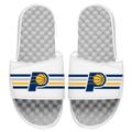 Men's ISlide White Indiana Pacers Stripes Slide Sandals