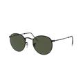 Ray-Ban Round Metal Sunglasses - Men's Gold Frame G-15 Green 47 mm Lenses RB3447-919931-47