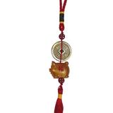 Bungalow Rose Pig Charm for Year of The Pig Wall Décor in Red/Yellow | 12 H x 1 W x 1 D in | Wayfair 43866DA428B1404A854A2B16C0351E70