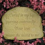 Nichols Bros. Stoneworks Cat Memorial Stone Concrete in Brown | 1.75 H x 11 W x 9 D in | Wayfair GNSCM-DW