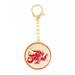 Feng Shui Import Tailed Fox Amulet Key Chain in Red/Yellow | 4 H x 2 W x 1 D in | Wayfair 5646