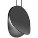 Malibu Discs™ 10" Wide Black LED Mini Pendant Light