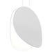 Malibu Discs™ 10" Wide White LED Mini Pendant Light