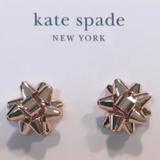 Kate Spade Jewelry | Kate Spade Bourgeois Bow Rose Gold Stud Earrings | Color: Gold/Pink | Size: Os