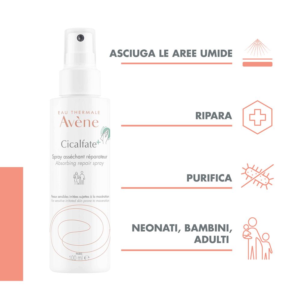 Eau Thermale Avène Cicalfate+ Spray Adsorbente Ristrutturante 100ml -