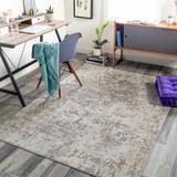 Hirwaun 2' x 2'11" Modern Taupe/Light Gray/Mustard/Brown/Off White Area Rug - Hauteloom