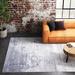 Gray/White 132 x 0.31 in Area Rug - Steelside™ Adamson Gray/Ivory Area Rug, Polypropylene | 132 W x 0.31 D in | Wayfair