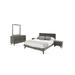 AllModern Glow Upholstered Platform 5 Piece Bedroom Set Upholstered in Gray | Eastern King | Wayfair EE3F383FF2924997989809ADEB1AE9B3