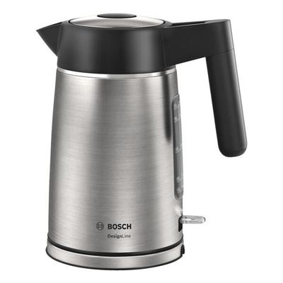 Wasserkocher TWK5P480 DesignLine Edelstahl - 1,7 L silber, BOSCH
