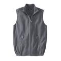 Men's Big & Tall Explorer Plush Fleece Zip Vest by KingSize in Steel (Size 7XL)