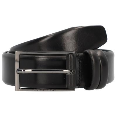 Hugo Boss Carmello Gürtel Leder 110 cm Schwarz Herren