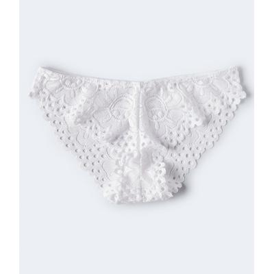 Aeropostale Womens' Floral Lace Cheeky - White - S...