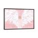 East Urban Home Pink Angel Wide by Ashley Bradley - Painting Print Canvas/Metal in Pink/White | 40 H x 60 W x 1.5 D in | Wayfair