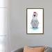 East Urban Home Baby Penguin Santa by Dawn Jackson - Painting Print Canvas in Gray/White | 26 H x 18 W x 1.5 D in | Wayfair