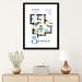 East Urban Home Apartment from Seinfeld by TV Floorplans & More - Graphic Art Print Paper/Metal in Blue/Gray | 32 H x 24 W x 1 D in | Wayfair