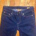 Tory Burch Jeans | Bnwt Tory Burch Dark Wash Straight Leg Jeans Sz 25 | Color: Blue/Gold | Size: 25