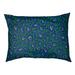 East Urban Home Seattle Throwback Football Outdoor Dog Pillow Polyester in Green/Blue | 4 H x 18 W x 28 D in | Wayfair