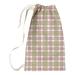 East Urban Home San Francisco Football Luxury Plaid Laundry Bag Fabric in Gray/White | 29 H in | Wayfair 9816099AE25C49BD818591CD849FF1E9