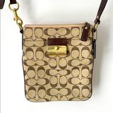 Coach Bags | Coach Crossbody Bag With Cc Fabric | Color: Brown/Tan | Size: 8x9