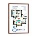 East Urban Home Apartment from Seinfeld by TV Floorplans & More - Graphic Art Print Canvas/Metal in Blue/Gray | 40 H x 26 W x 1.5 D in | Wayfair