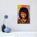 East Urban Home Michelle Obama by Crixtover Edwin - Painting Print Canvas in Brown | 18 H x 12 W x 1.5 D in | Wayfair