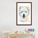 East Urban Home Westie by Lisa Whitehouse - Graphic Art Print Metal in Blue/Orange/White | 40 H x 26 W x 1.5 D in | Wayfair