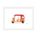 East Urban Home Rickshaw - Print Paper in Green/Orange/White | 16 H x 24 W x 1 D in | Wayfair 3C6BB4EE657447BF977FEA8F408D85B1