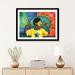 East Urban Home Da Dada Daaa by Manasseh Johnson - Graphic Art Print Paper/Metal in Blue/Green/Yellow | 24 H x 32 W x 1 D in | Wayfair