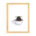 East Urban Home Teacup Bee - Painting Print Paper/Metal in Black/Brown/White | 32 H x 24 W x 1 D in | Wayfair 0E3DAE438AC5434897B279F185158102
