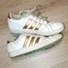 Adidas Shoes | Adidas With Rose Gold Stripes | Color: Gold/White | Size: 3g