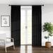 Willa Arlo™ Interiors Ernesto Solid Room Darkening Pinch Pleat Single Curtain Panel Metal in Black | 120 H in | Wayfair