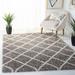 Brown/White 48 x 1.81 in Indoor Area Rug - George Oliver Geometric Ivory/Brown Area Rug Polypropylene | 48 W x 1.81 D in | Wayfair