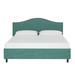 Greyleigh™ Myers Upholstered Low Profile Platform Bed Metal in Green/Brown | 41 H x 39 W x 75 D in | Wayfair A525B474E32B4C0DBE2FE2AB678D5CD8